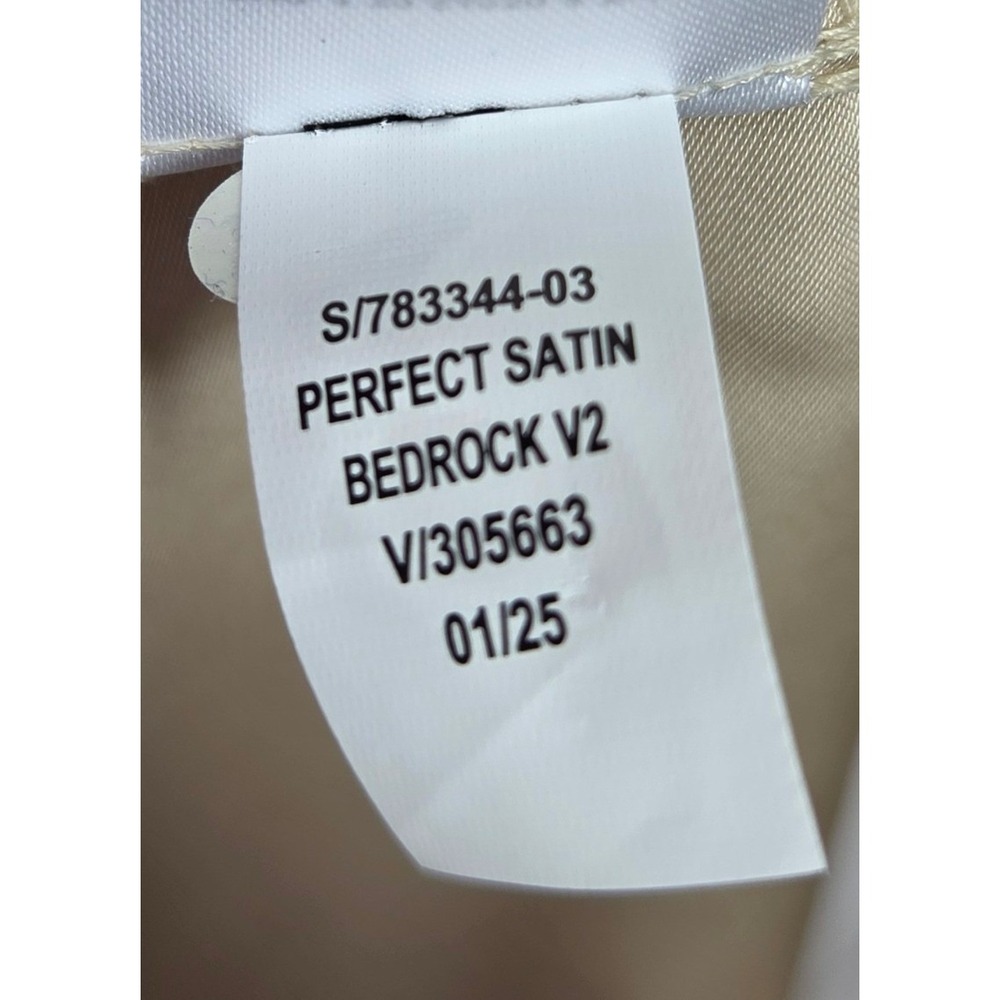 Gap Studio Satin Slip Dress Champagne Beige Maxi Formal Strappy Back Size 8 Chic - Picture 9 of 9